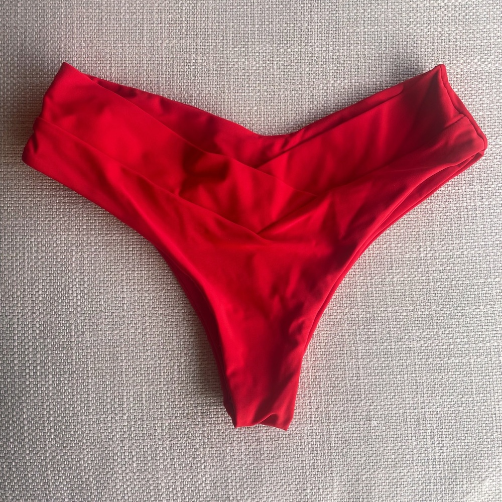 Cherry Red Bikini Bottoms